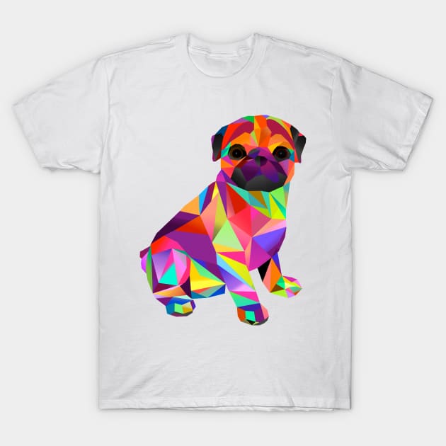 Pug Dog Molly Mops T-Shirt by MissCoopersLounge